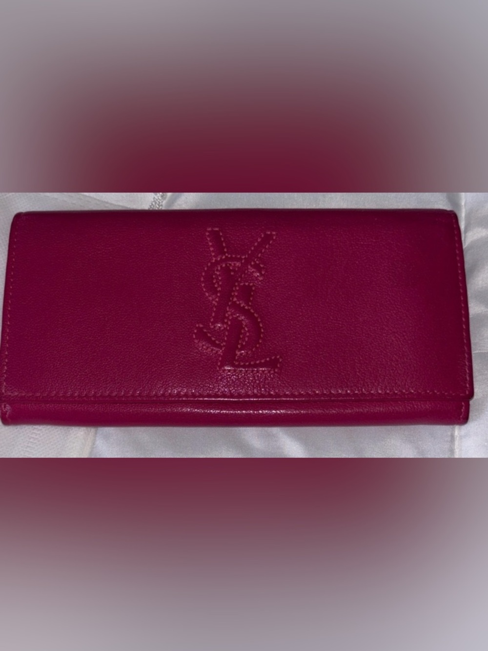 Saint Laurent fuchsia leather continental wallet - Picture 2 of 6